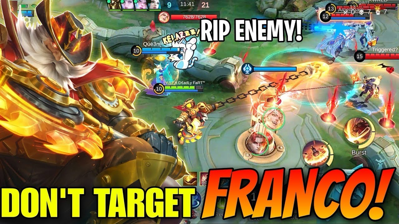 GAMEPLAY FRANCO SKIN BLAZING AXE!!! - MOBILE LEGENDS 