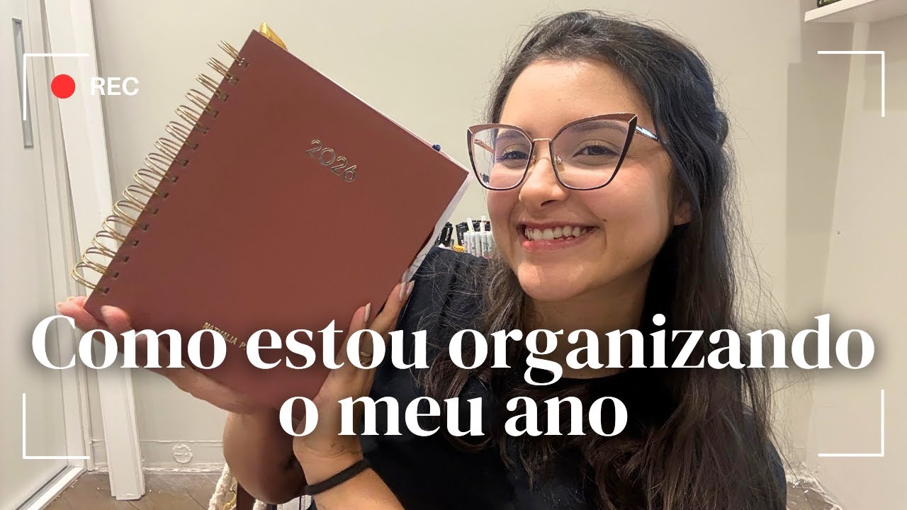 Como estou me organizando em 2026 - planner, agenda, cadernos, notion, planilha, tudo!