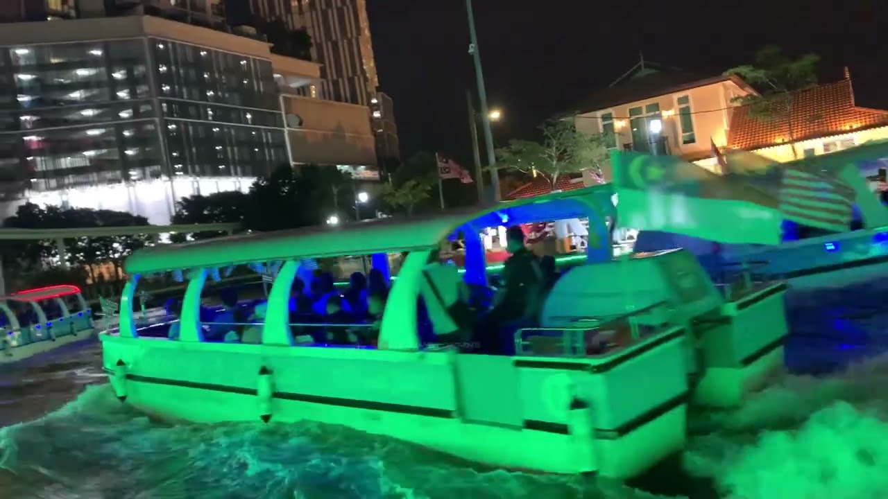Melaka River Cruise Near Kampung Morten Night View