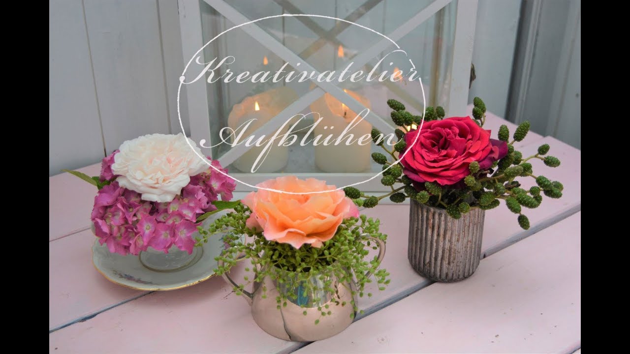 #Dekoideen mit Rosen Teil 6: Rosen im Naturgerüst - SCHNELLE & EASY Blumendeko