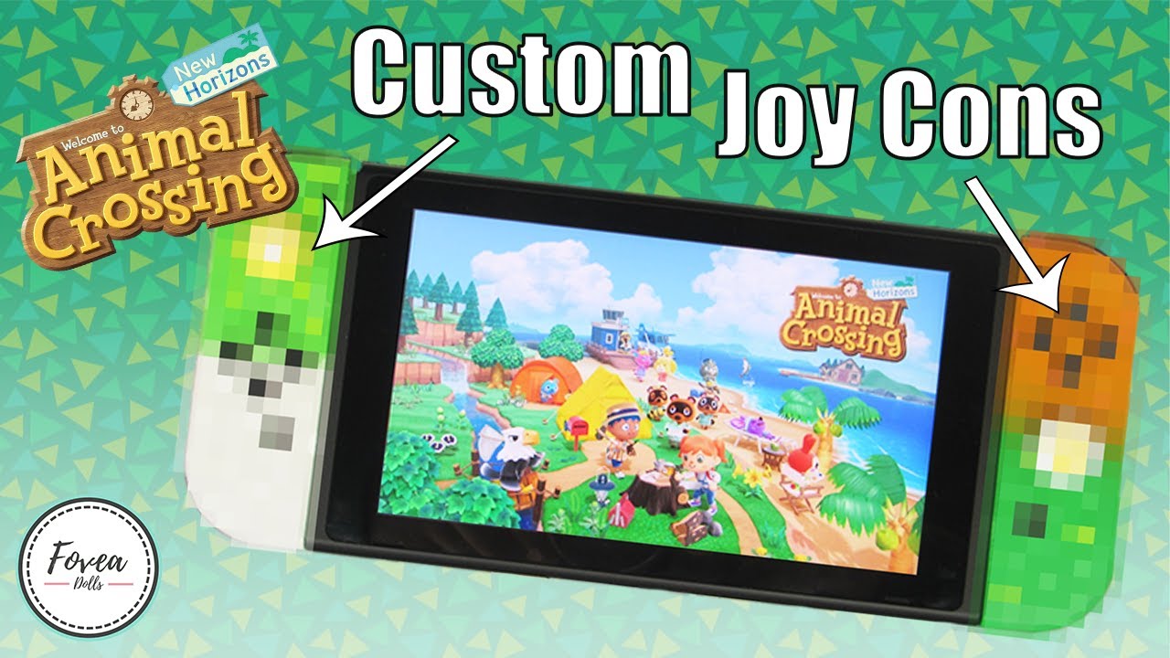 Custom Joy Cons! Animal Crossing New Horizons Theme Repaint