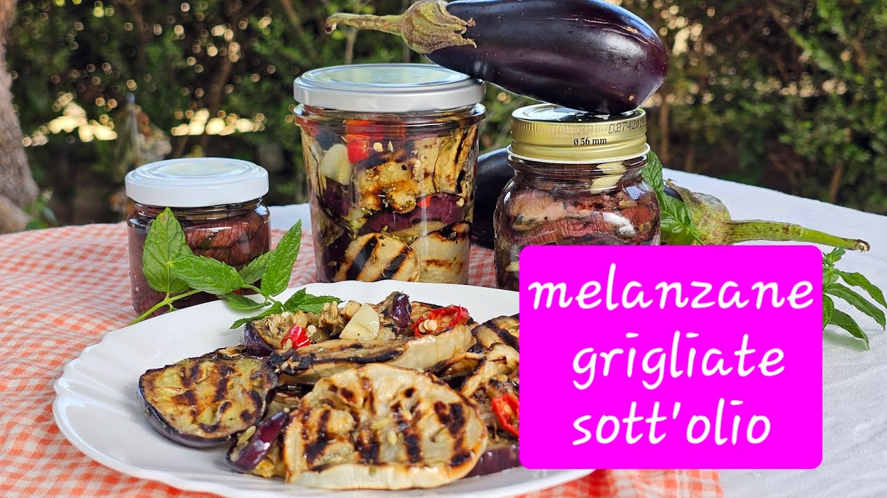 Melanzane grigliate sott'olio