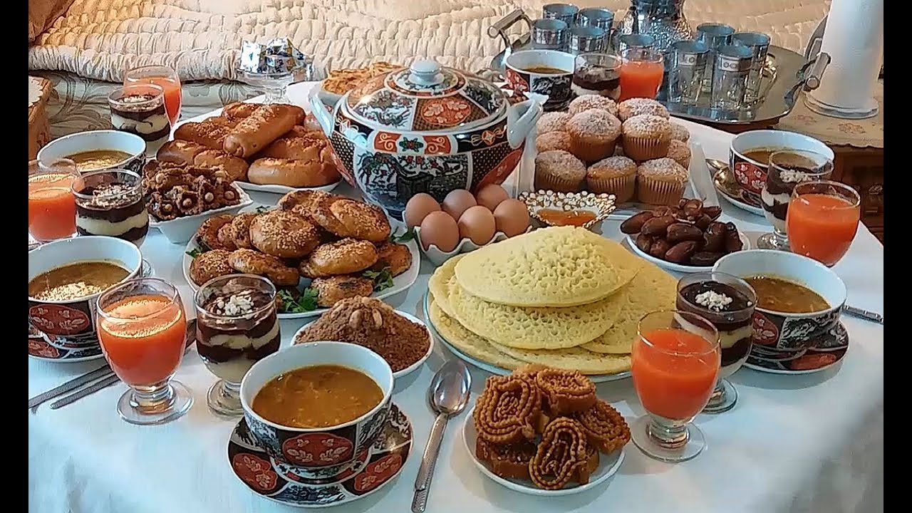 مائدة رمضانية عائلية بافكار بسيطة وسهلة جداا لاول مرة على القناة