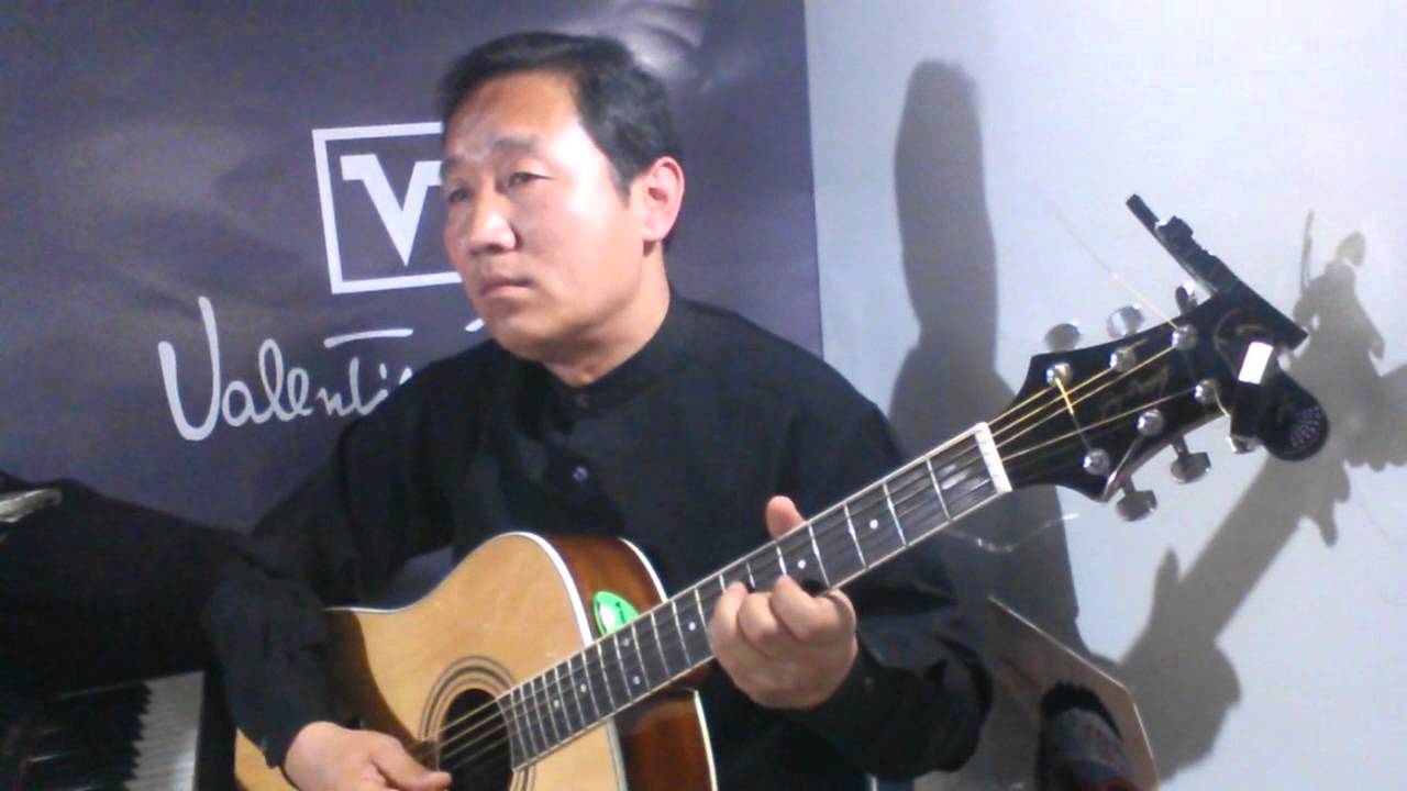 비내리는 고모령(현인) 이창직 기타연주 Dm 통기타 old kpop guitar Leechangjik