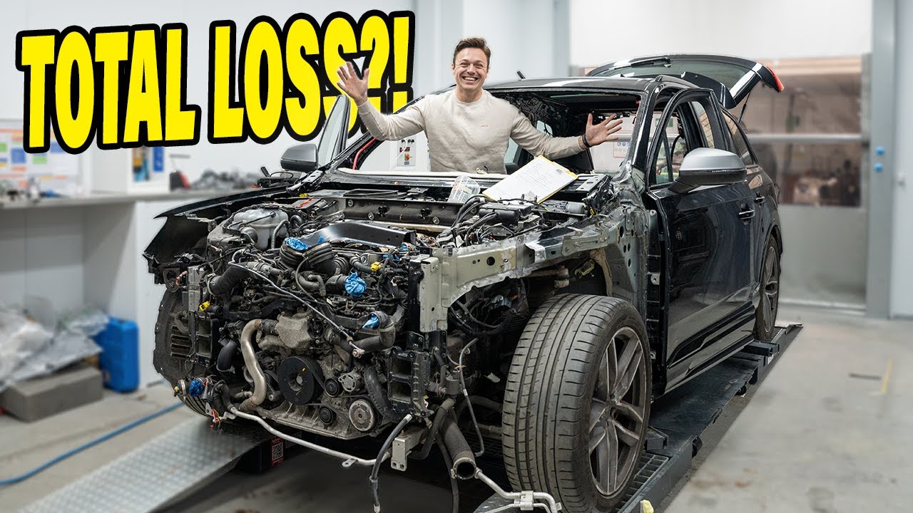 Total loss of nog te repareren? Mega schade voor deze Audi SQ7!