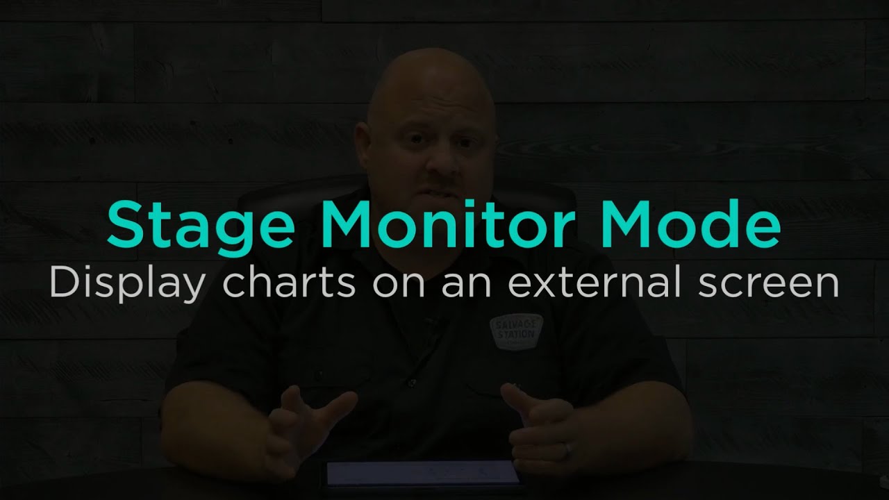 Display Charts on an External Screen with Stage Monitor Mode