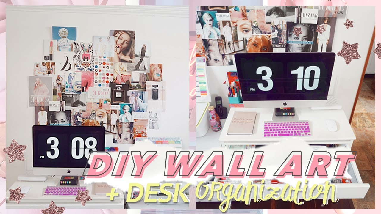 DIY WALL ART | DESK TOUR + organización | Nati Aristi
