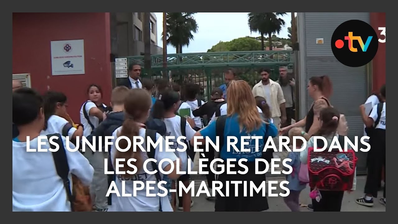 Les uniformes sont arrivés avec plus d'une semaine de retard dans les collèges des Alpes-Maritimes