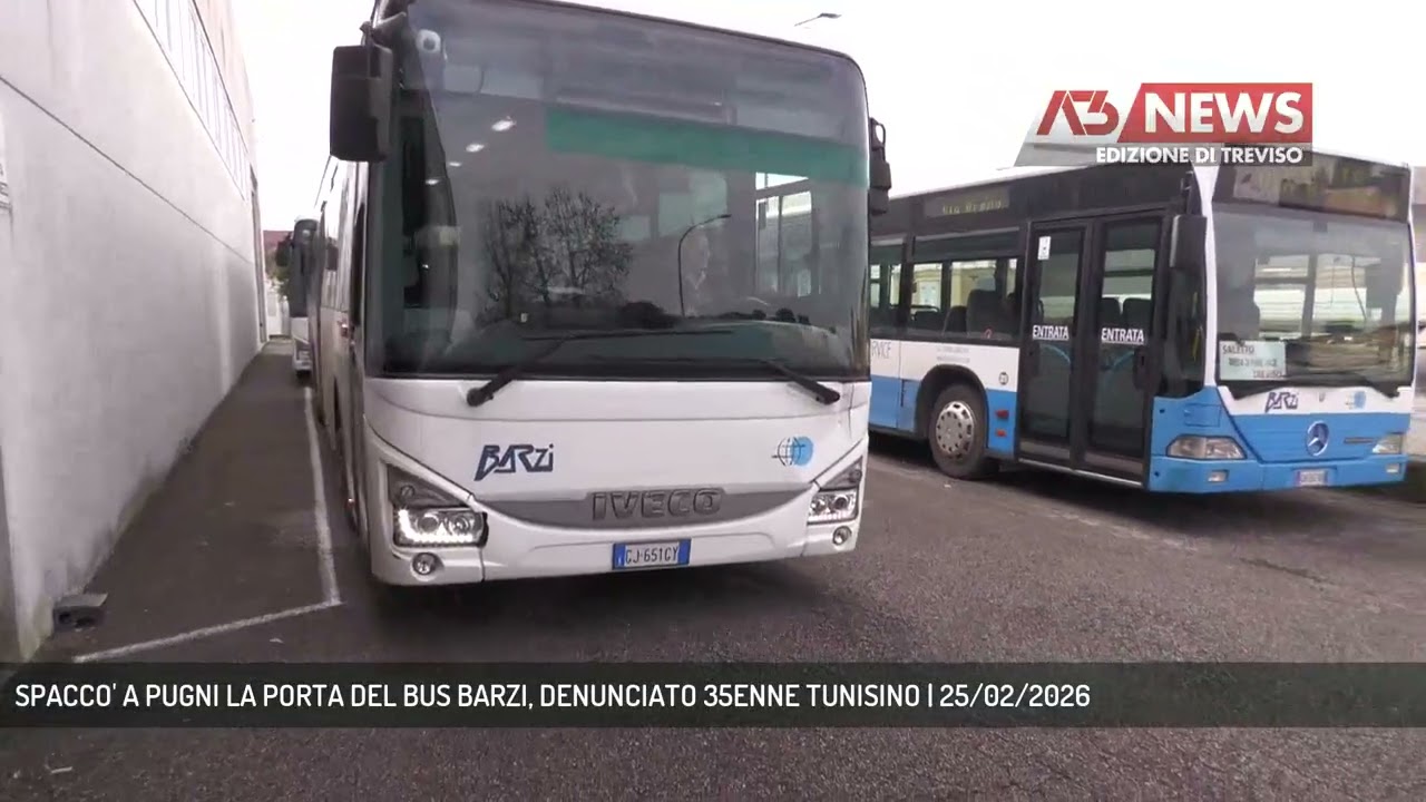 SPACCO' A PUGNI LA PORTA DEL BUS BARZI, DENUNCIATO 35ENNE TUNISINO | 25/02/2026