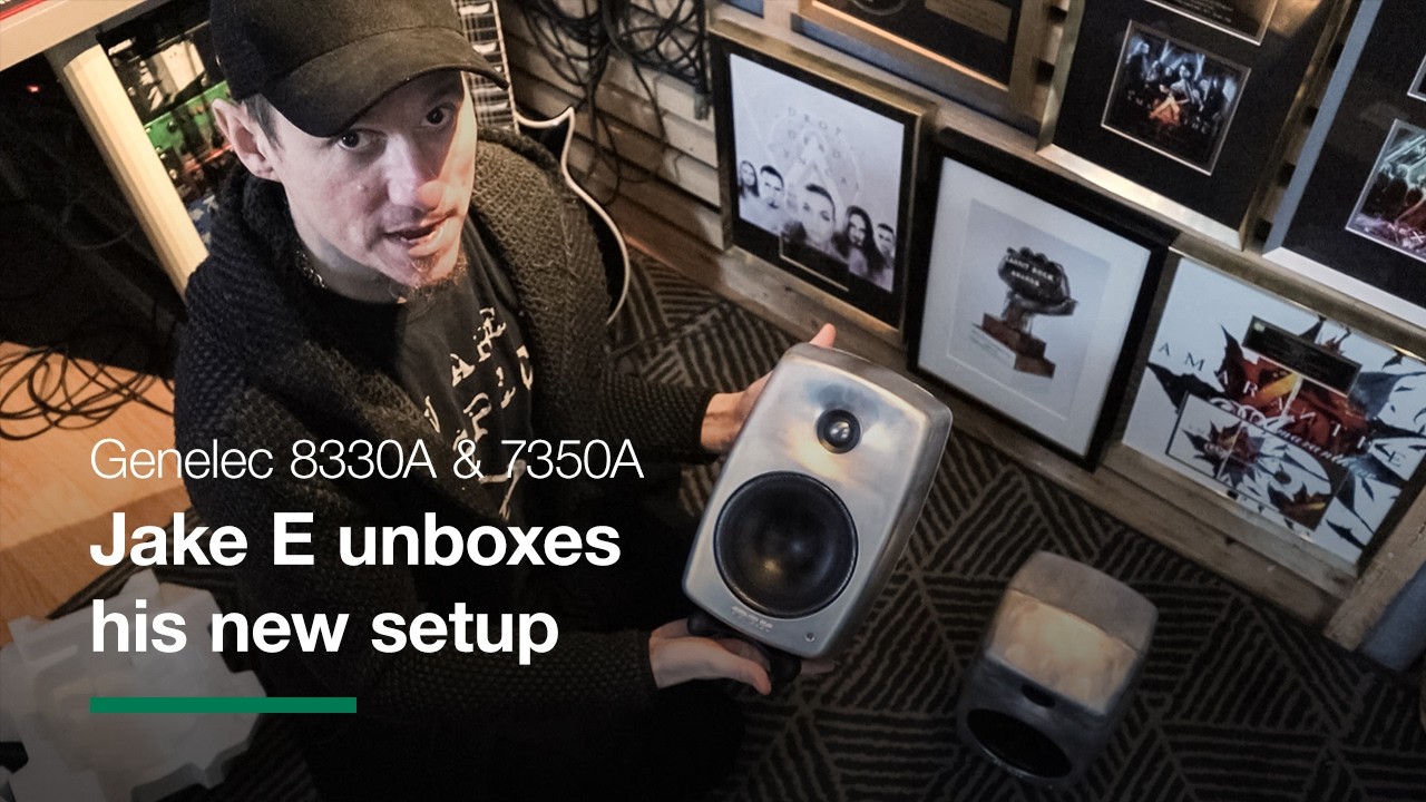 Genelec | Unboxing 8330A studio monitors and 7350A sub with Singer, Songwriter & Producer Jake E