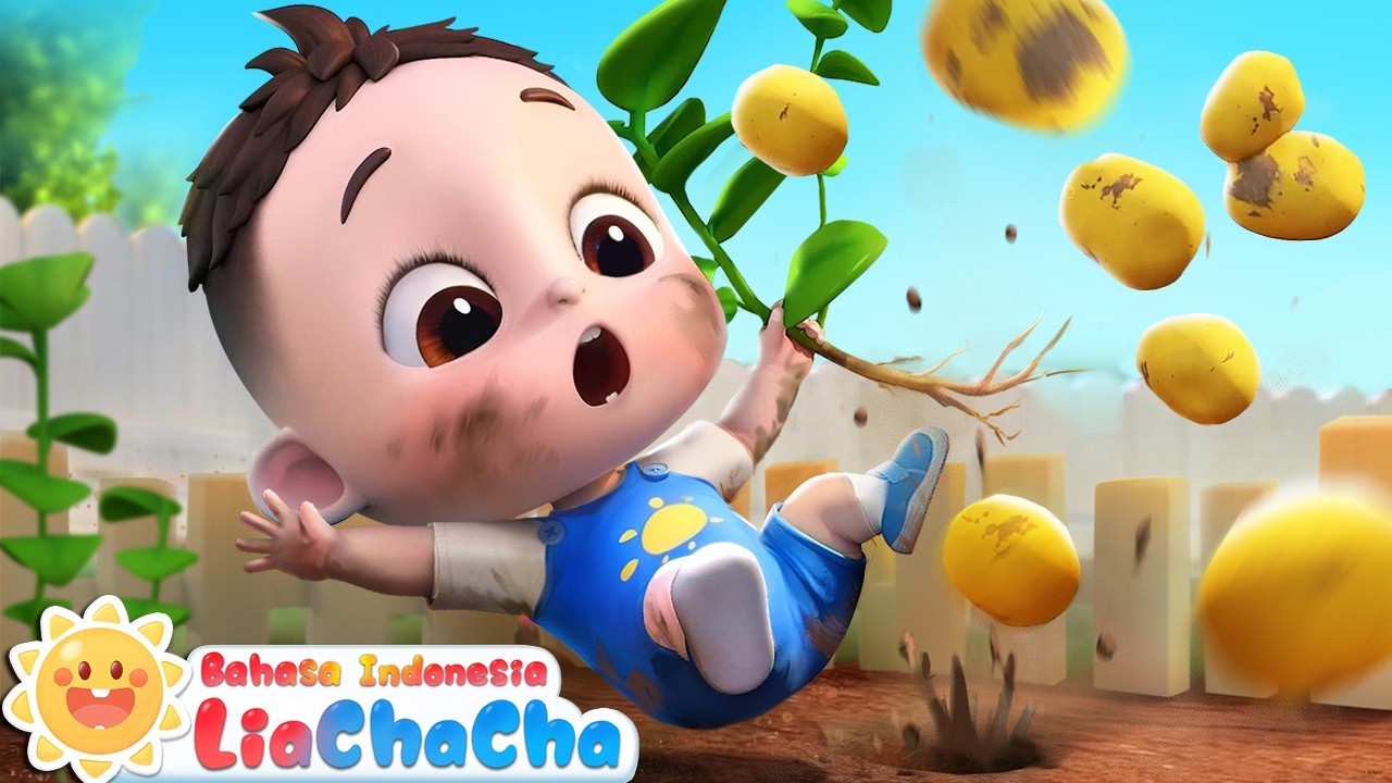 Mobil Mainan Menggali Kentang | Bayi Belajar Berhitung | Lagu Anak-anak | LiaChaCha Bahasa Indonesia