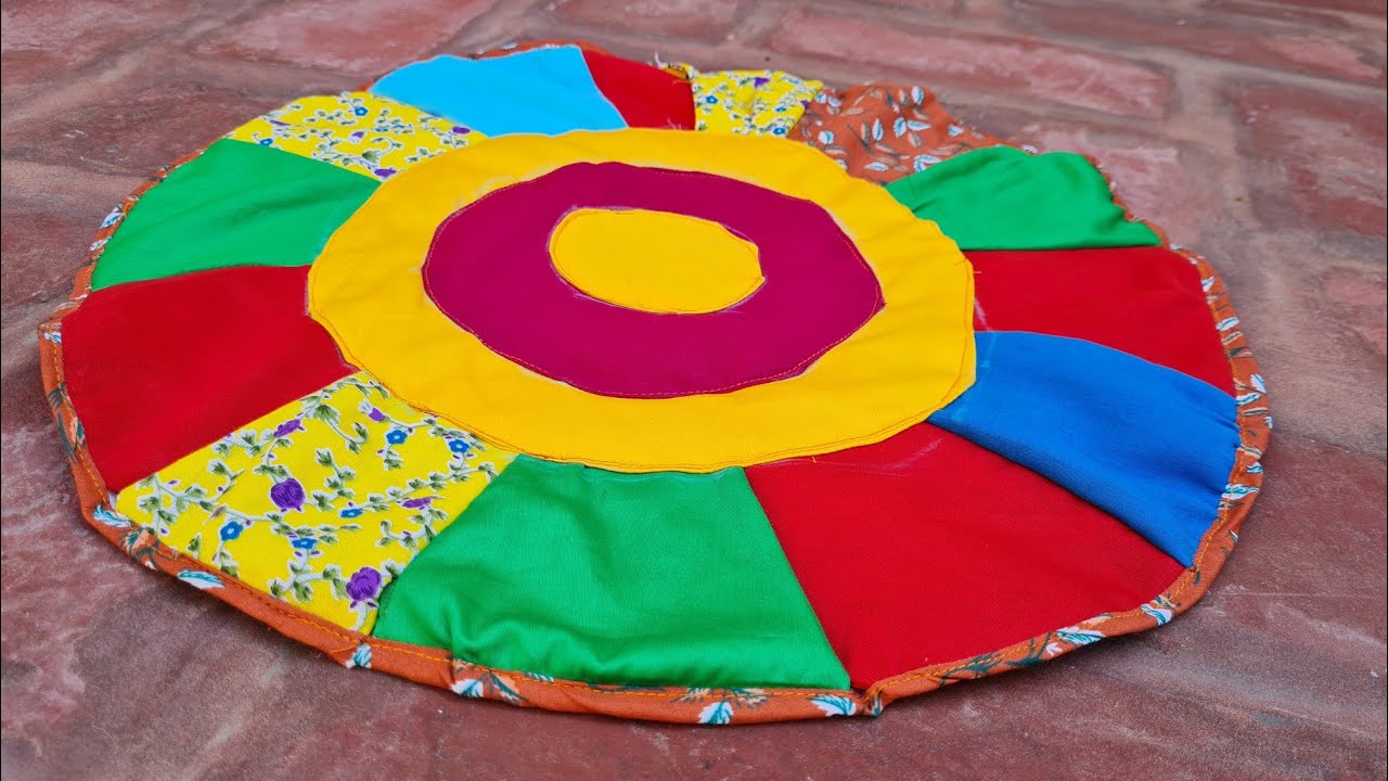 Circle shape doormat idea, doormat making at home, paydan banane ka tarika....