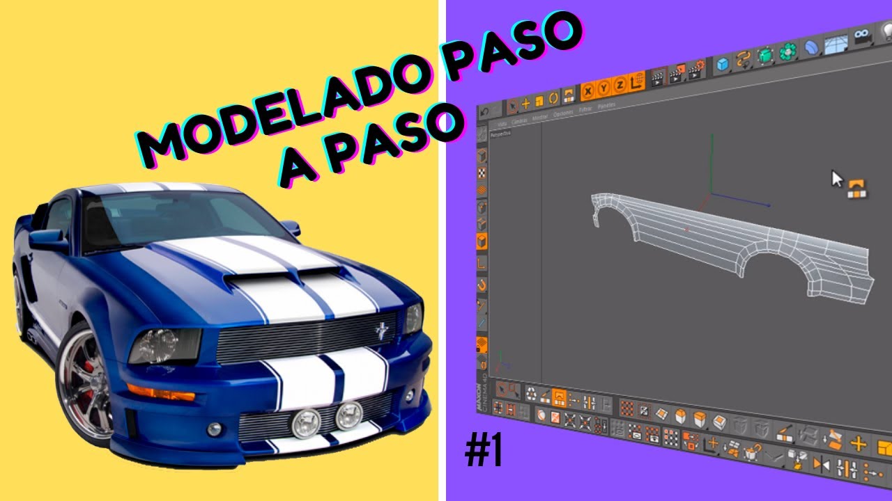 Tutorial Paso a Paso - Modelado de Vehículo 3D Completo CINEMA 4D-✋Aprende a Modelar Desde Cero🤚 # 1
