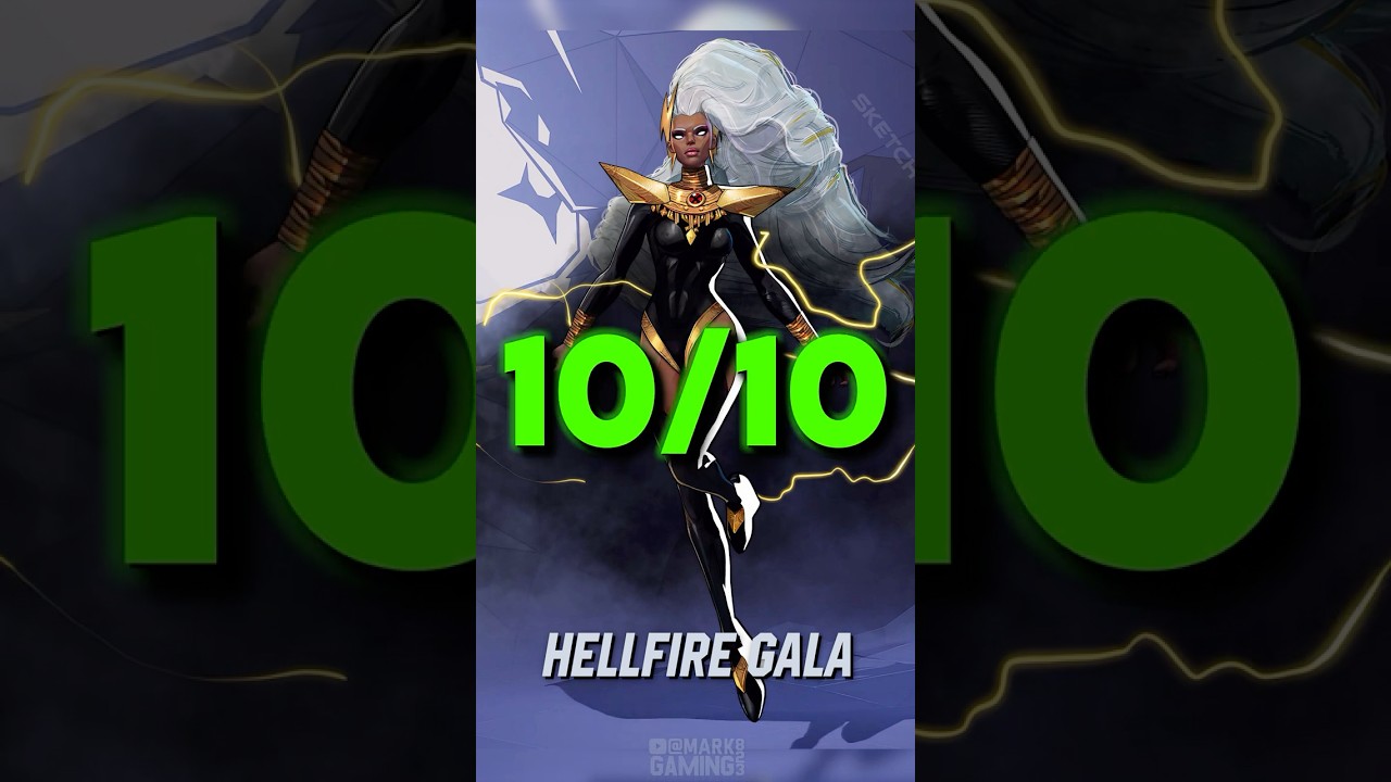 Оценил все облики Шторм в Marvel Rivals