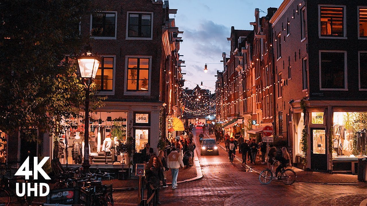 【4K UHD】Walking Amsterdam's Beautiful 9 Straatjes Shopping Street