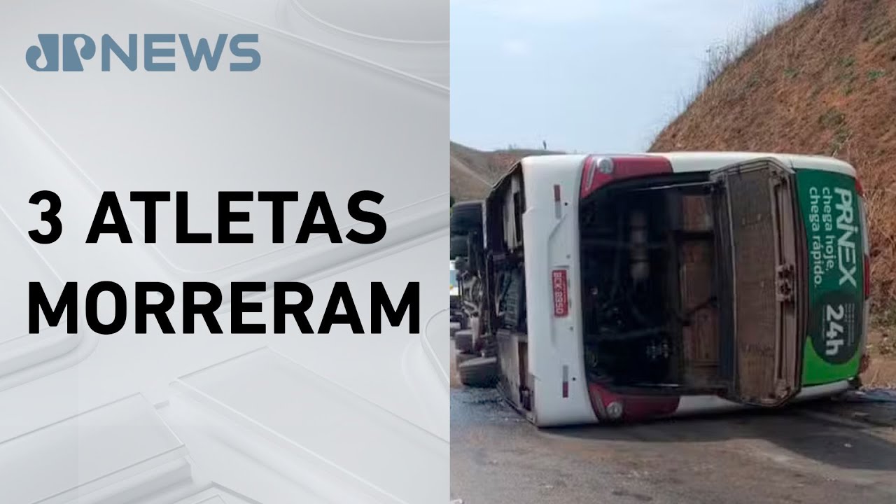 Pol&iacute;cia apura acidente de &ocirc;nibus do Coritiba Crocodiles no Rio de Janeiro