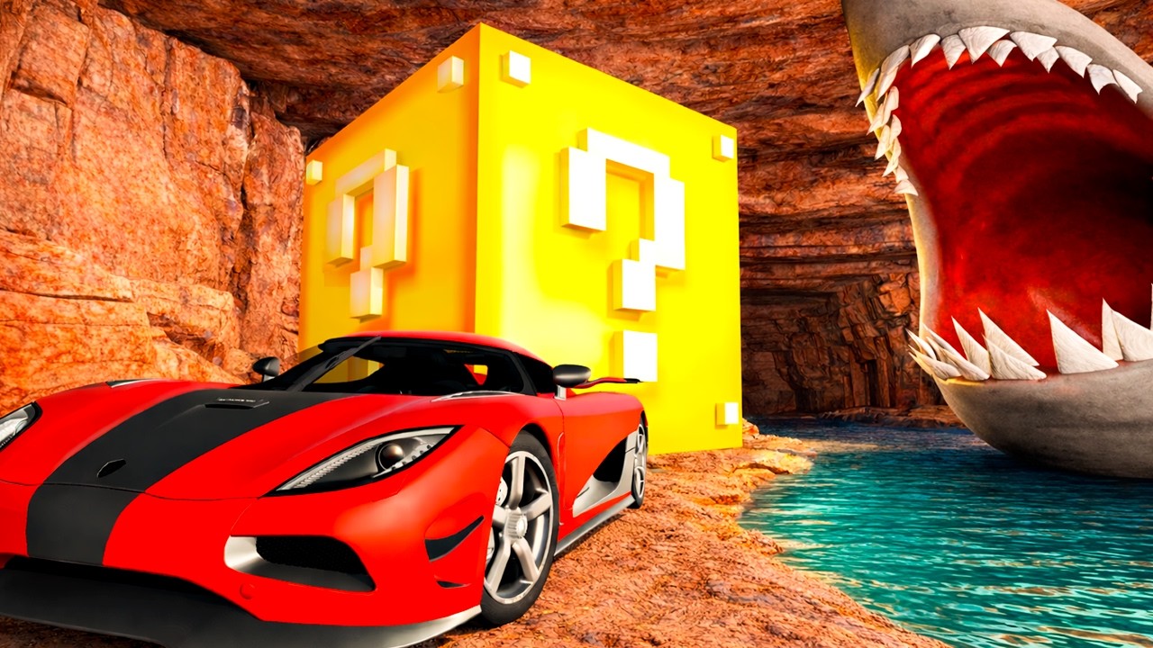 RESGATEI CARROS VALIOSOS EM LUGARES SECRETOS NAS MINAS ABANDONADAS! BeamNG.drive