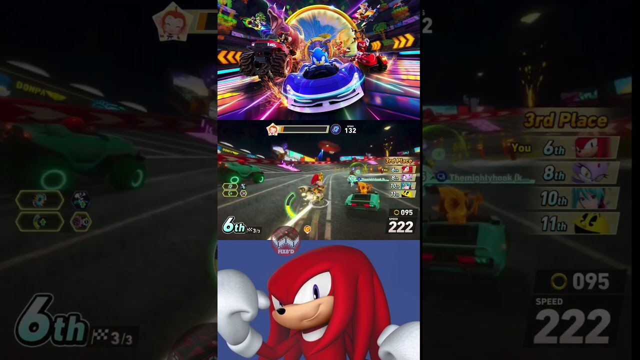 Battling a sea of green to the finish! #sonicracingcrossworlds #sonic #ps5gameplay
