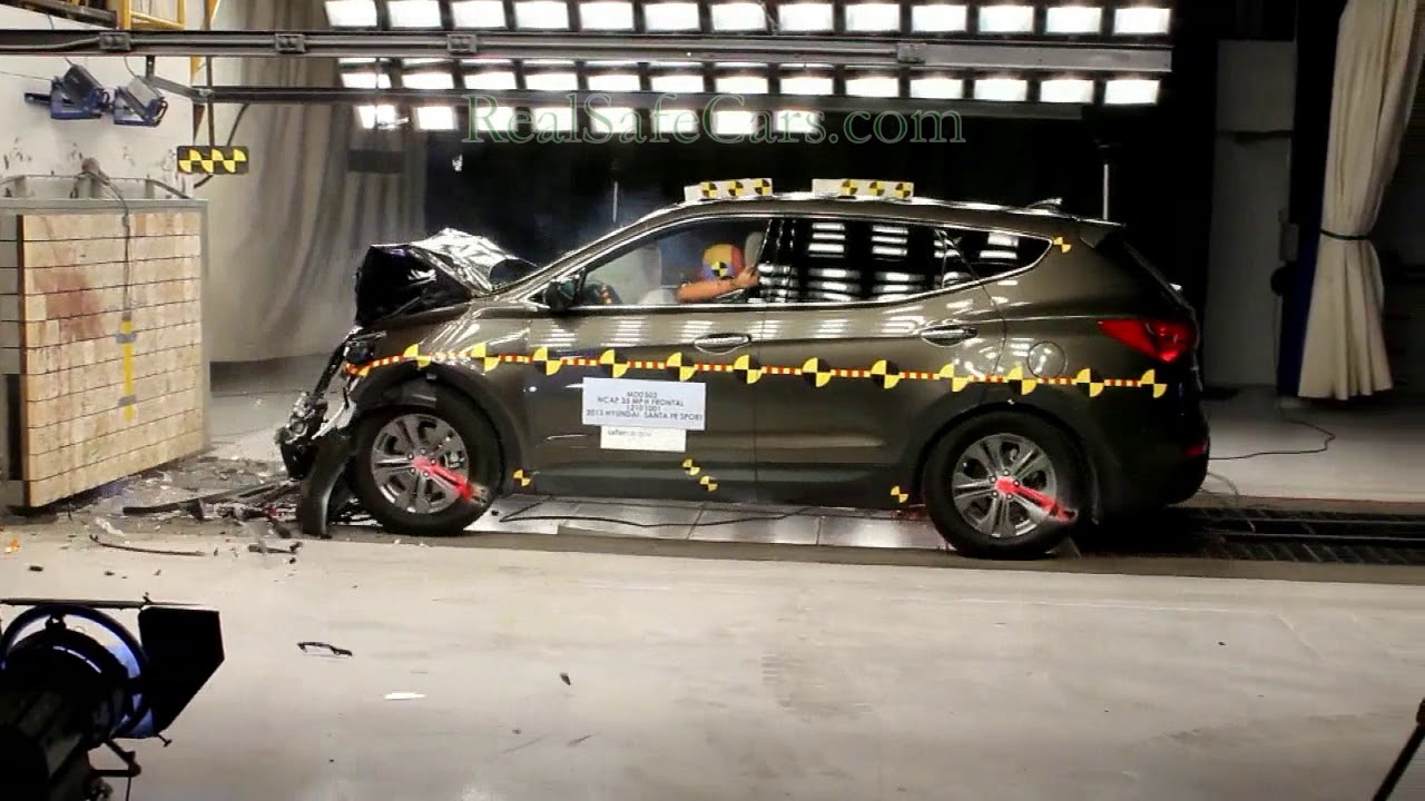Hyundai Santa Fe (2013-2016) Crash Tests (Side-Pole, Front, Side)