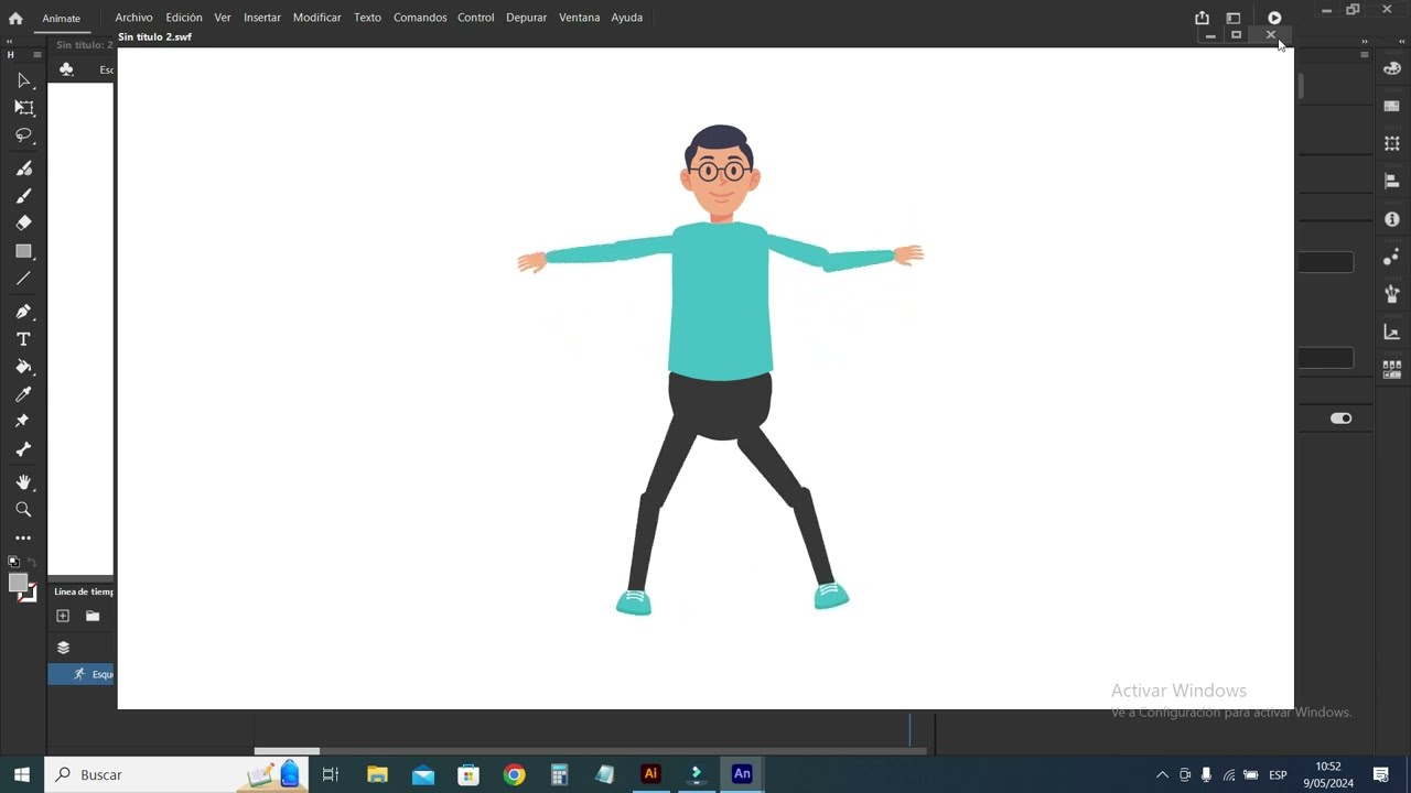Como Hacer una Animación con la Herramienta Hueso | Adobe Animate CC 2023