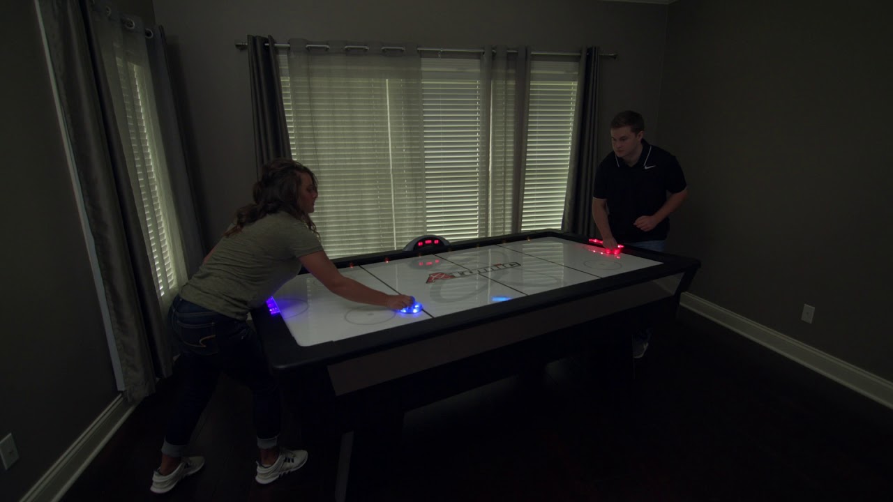 Atomic Top Shelf 7.5’ LED Illuminated Air Hockey Table