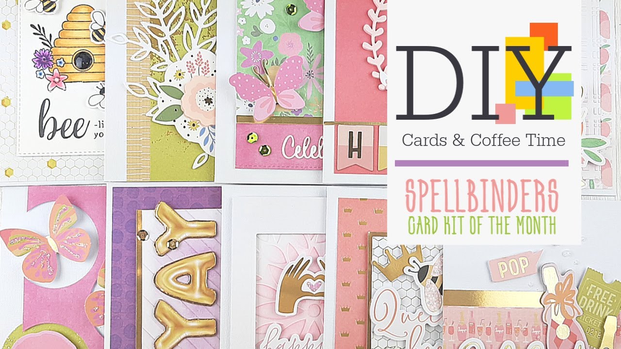 10 Cards - 1 Kit | Spellbinders | Card Kit of the Month | April 2020 | By Tina Smith