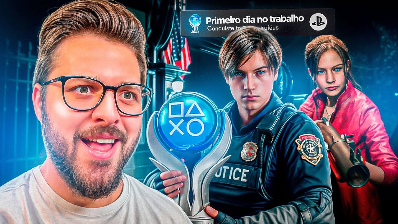 A Platina de RESIDENT EVIL 2 é PERFEITA (exceto o troféu do XERIFE) 🤬