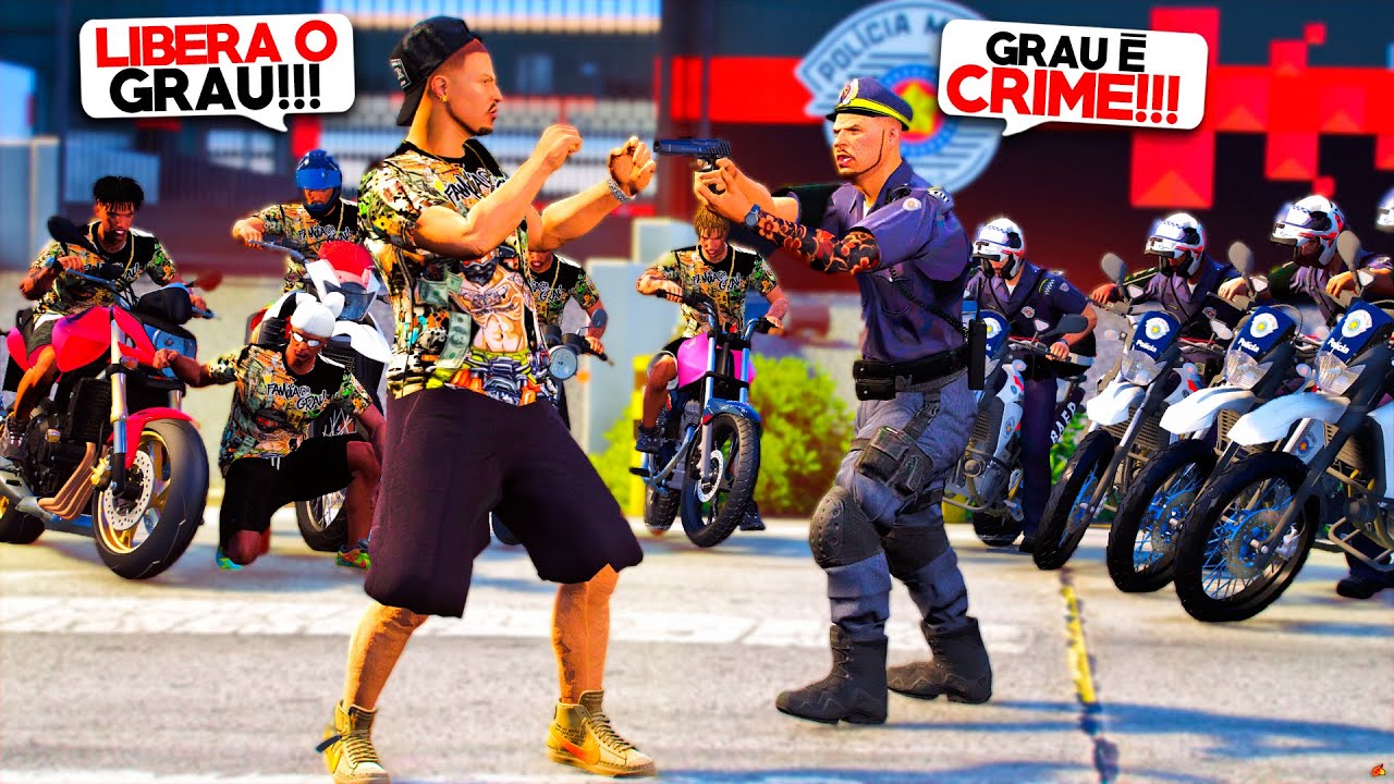 GTA V: VIDA REAL | PASSEI DE POLÍCIAL PRA LÍDER DO GRAU EM UM DIA! É A REVOLTA DOS GRAUZEIROS!🔥| #83