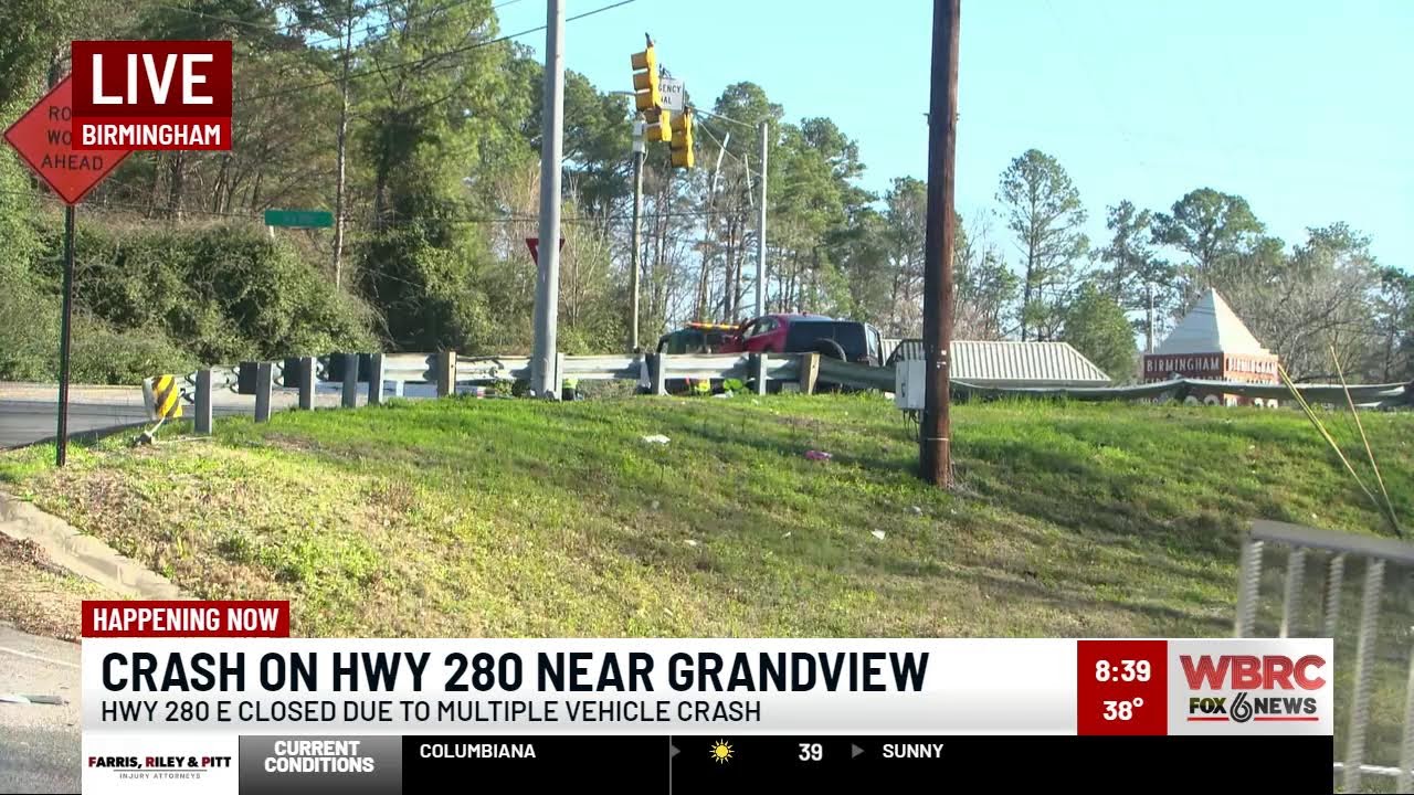 Crash on Hwy 280