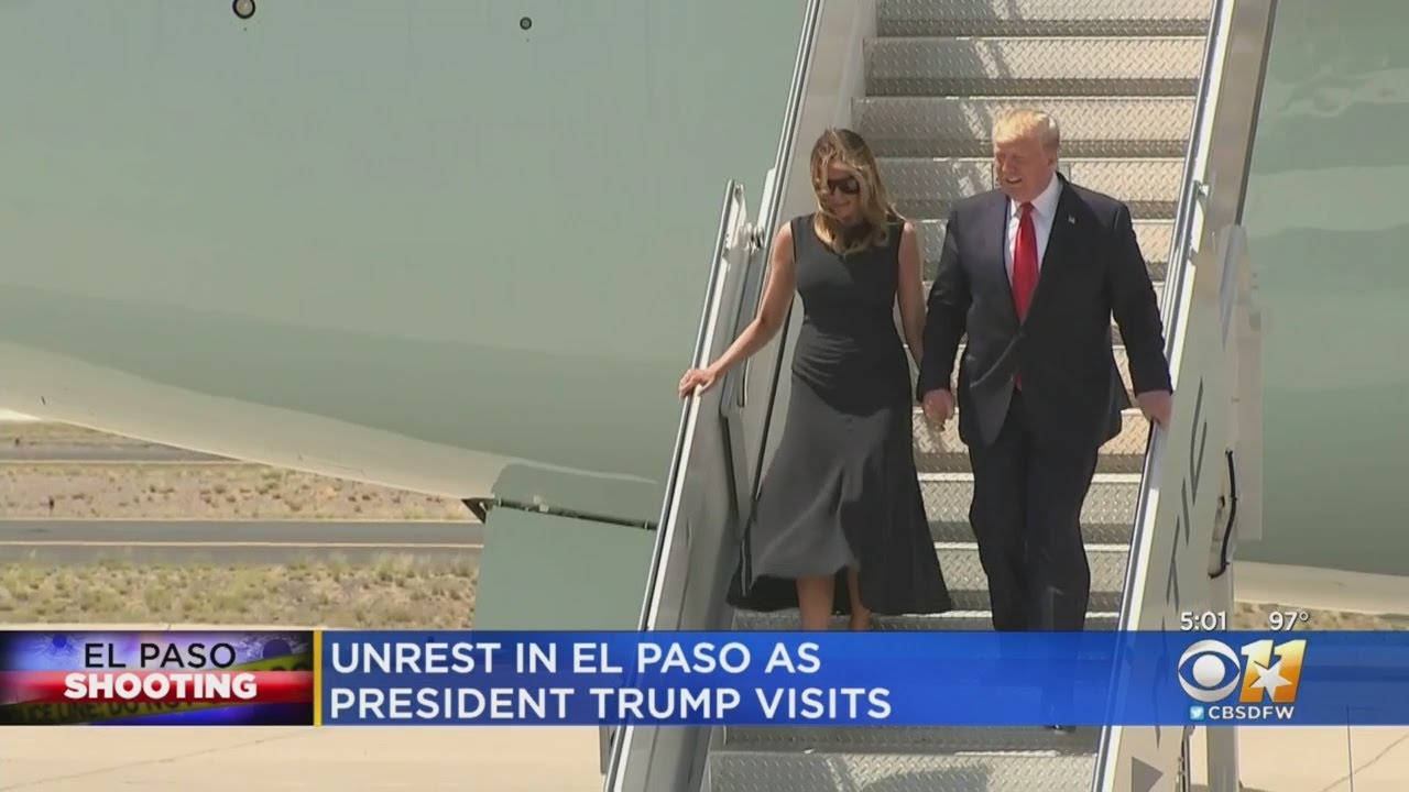 Tensions High In El Paso As President Trump Visits
