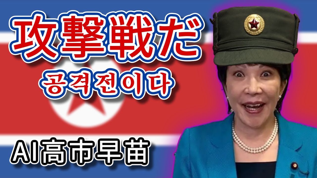 AI高市早苗が歌う『攻撃戦だ - 공격전이다』【コンギョ】