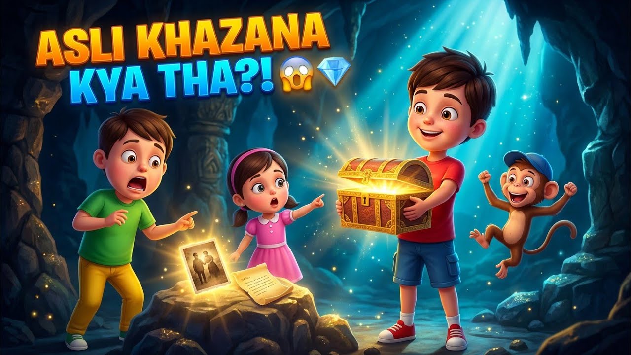 Asli Khazana Kya Tha?! 😱 | Funny Jungle Adventure Cartoon | Chintu Pintu Mimi Bholu