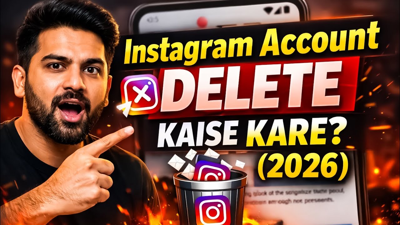 Instagram Account Delete Kaise Kare (2026) | Full Step by Step Guide