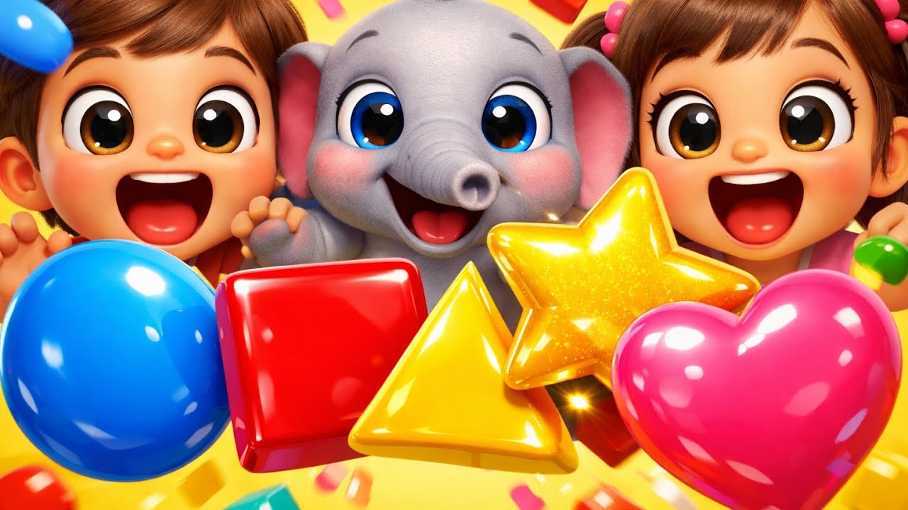 Kids Learn Shapes Fast! 🎈 Shapes Song for Preschool & Babies