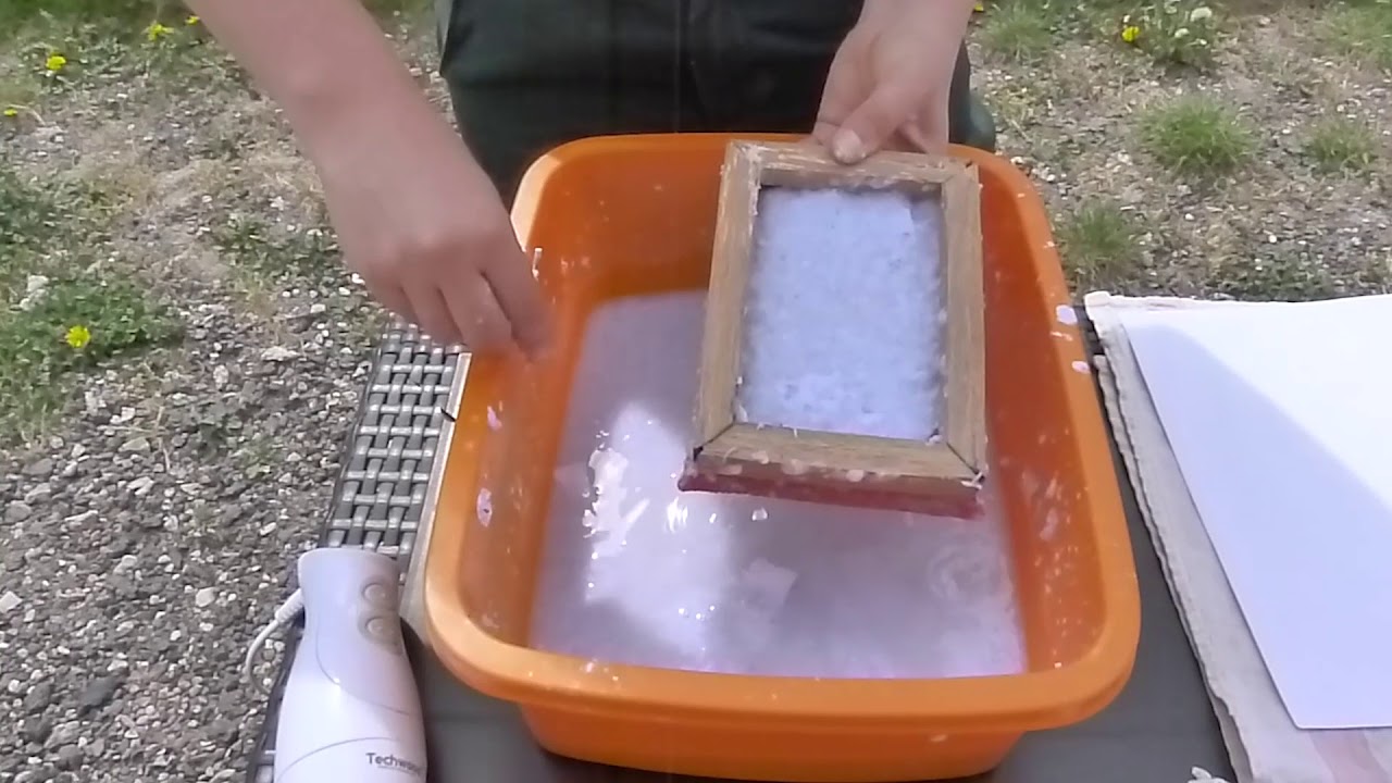 Les tutos de l'ONF : fabriquez du papier recyclé