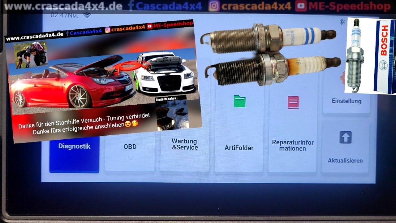 Upgrade Bosch Zündkerzen Iridium upgrade - NGK - Bosch & Fehlersuche Crascada4x4 v6 Insignia OPC