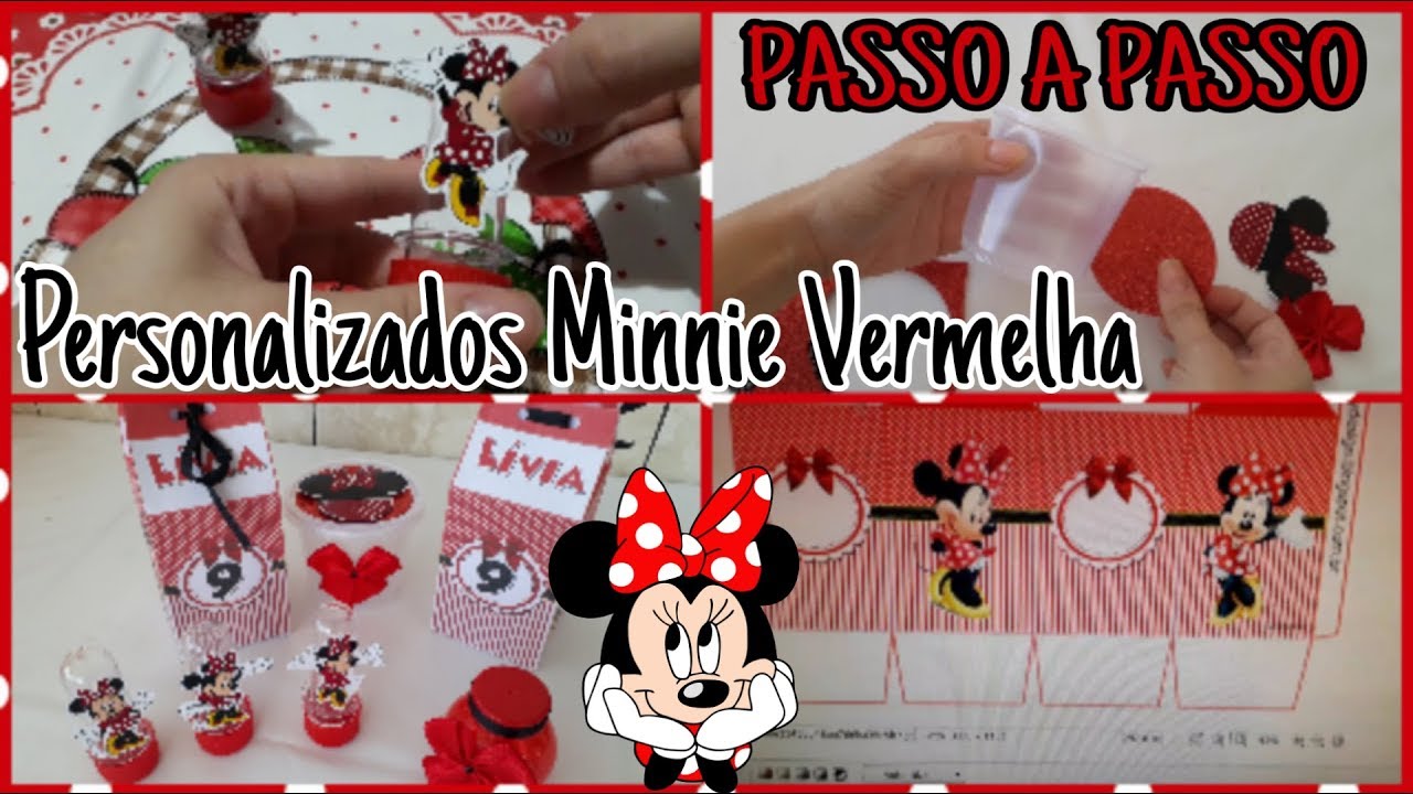 Como fazer personalizados para festa TEMA MINNIE