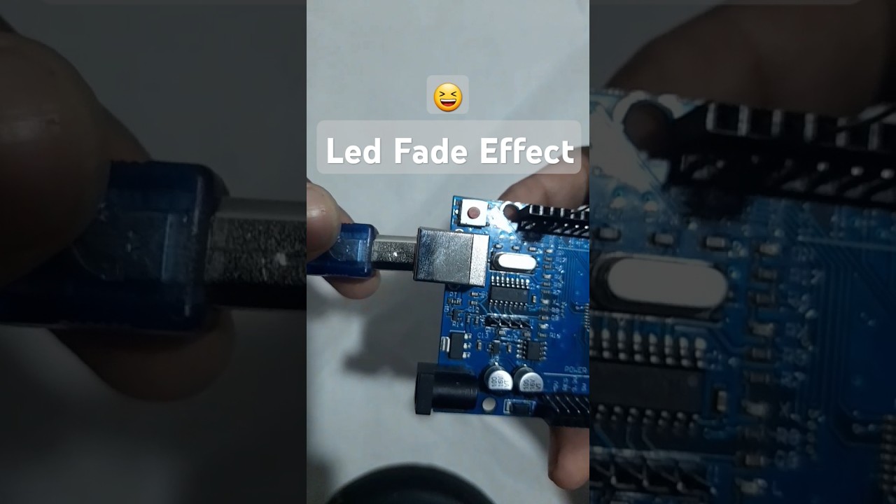 Led Fade Effect using arduino | #shorts #arduino #electronics #trending #lighting