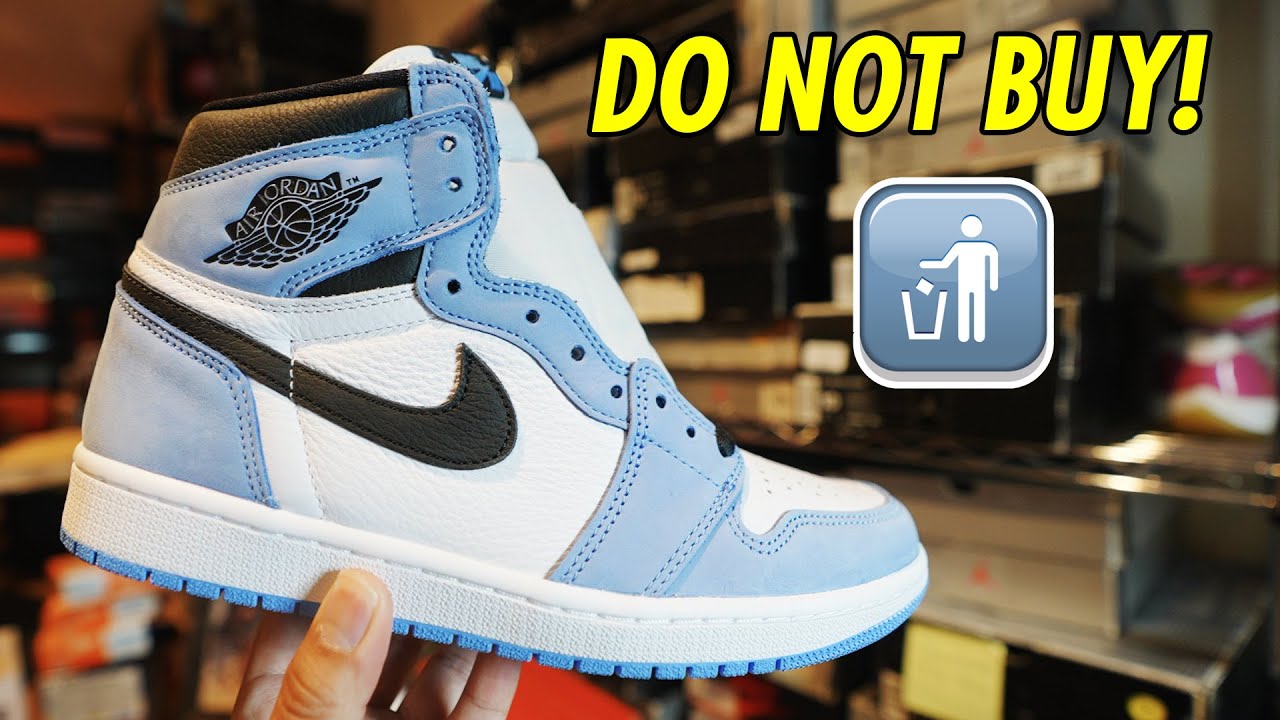 AIR JORDAN 1 'UNIVERSITY BLUE' REVIEW (WATCH BEFORE YOU BUY)