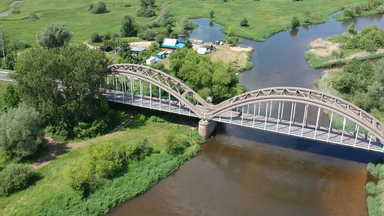 Białobrzegi czerwiec 2019 - plaża  Pilica z lotu ptaka DJI Spark