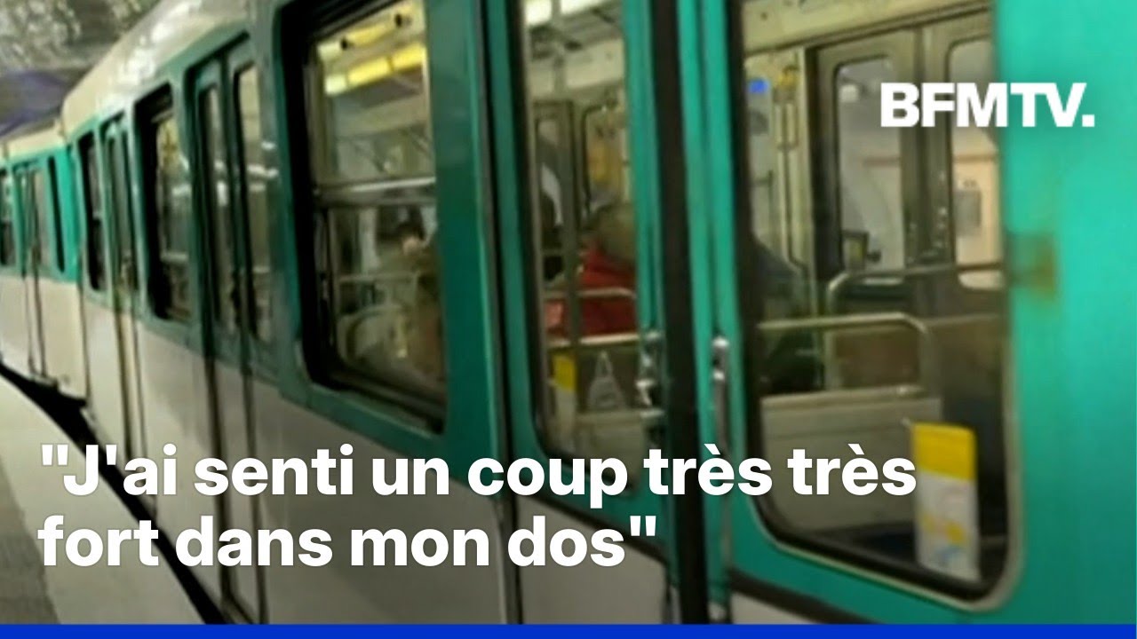 Attaque au couteau dans le m&eacute;tro parisien: l'une des victimes t&eacute;moigne au micro de BFMTV