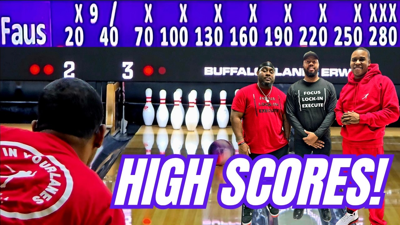 Big Games All Around!!! | League Night at Buffaloe Lanes