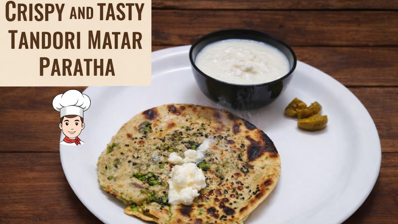 Tandoor Wale Matar Parathe | Winter Special Light & Crispy Paratha Recipe 🔥.  #cooking