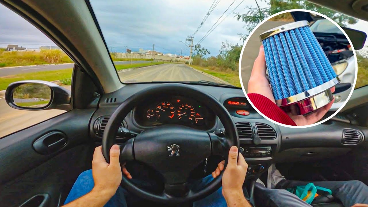 PEUGEOT 206 1.4 COM FILTRO ESPORTIVO ACELERANDO 🔥