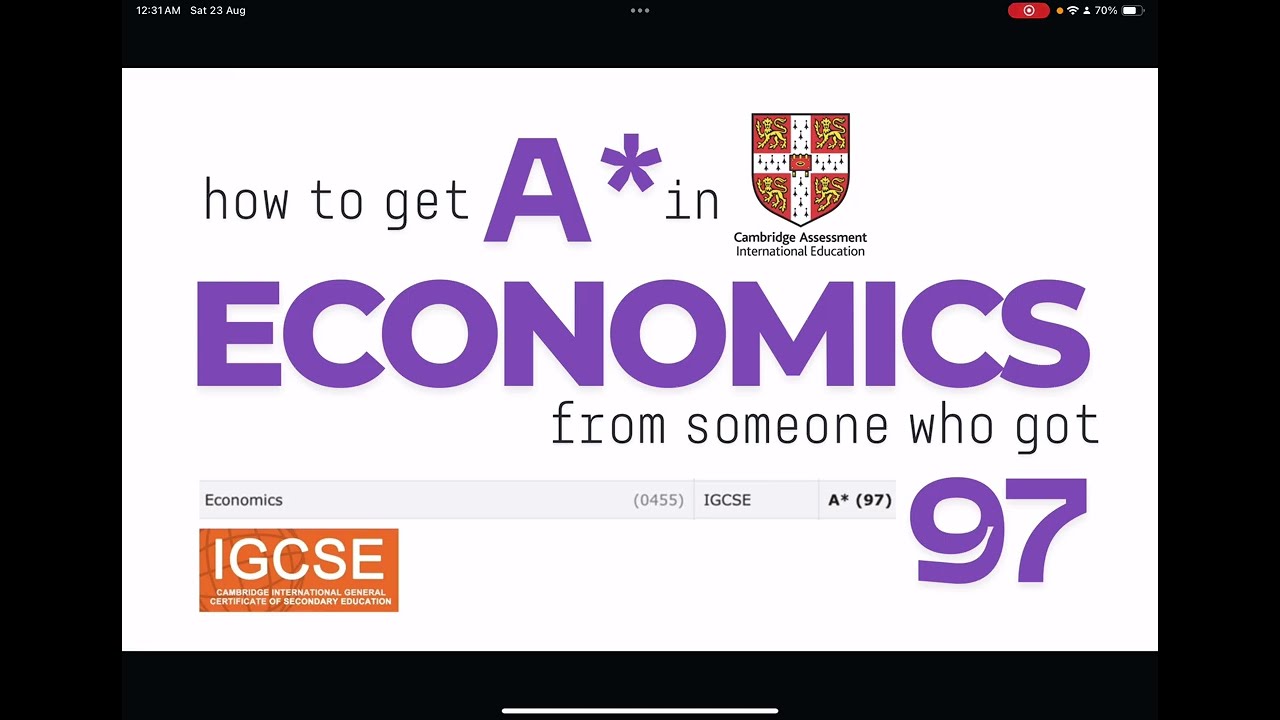 How I scored 97 (A*) in IGCSE Economics 0455 | Study Tips and Exam Secrets 