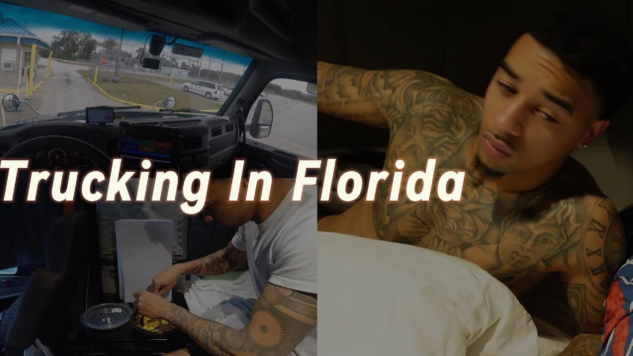 Truck Driving Alone In Florida