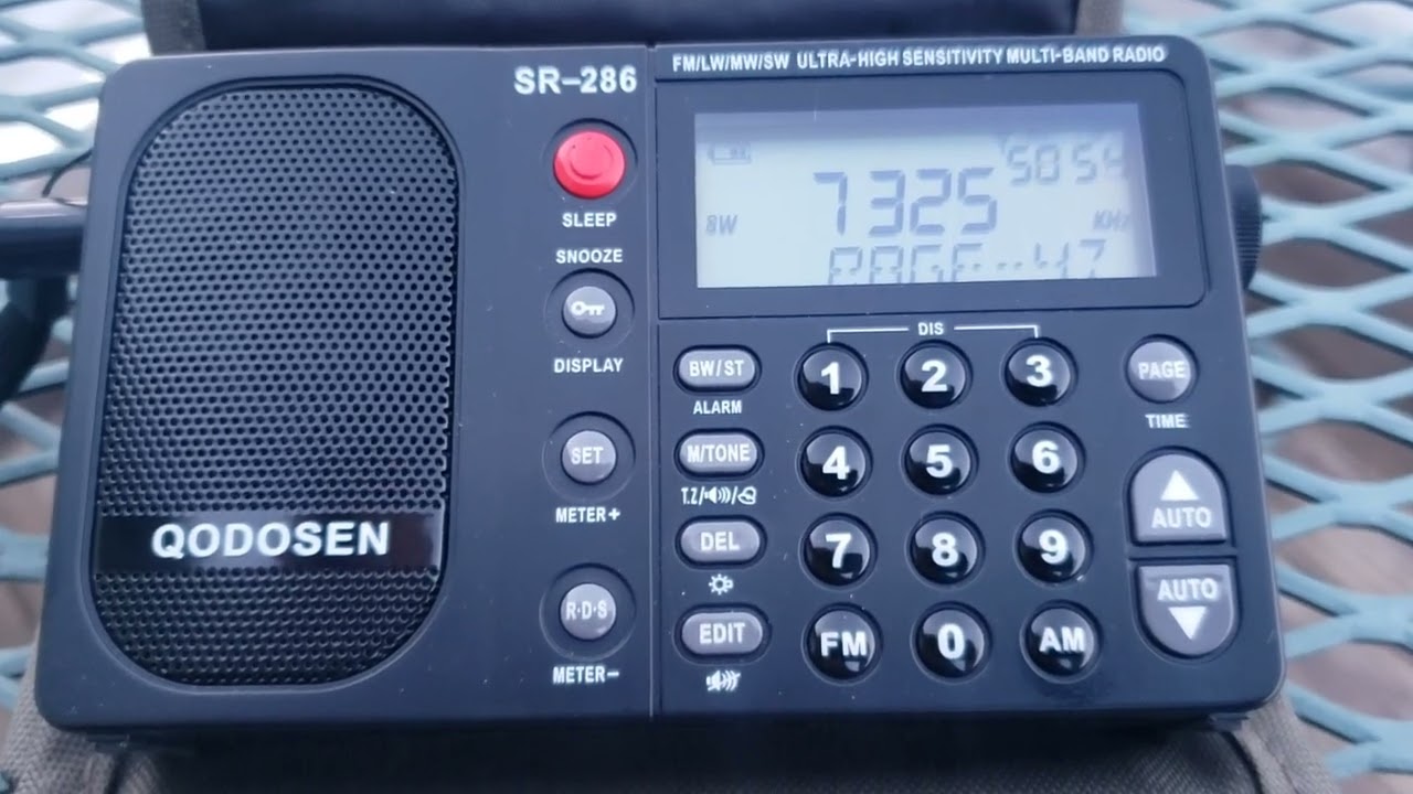China Radio International in Cantonese 7325 Yunnan Transmitter Qodosen SR-286
