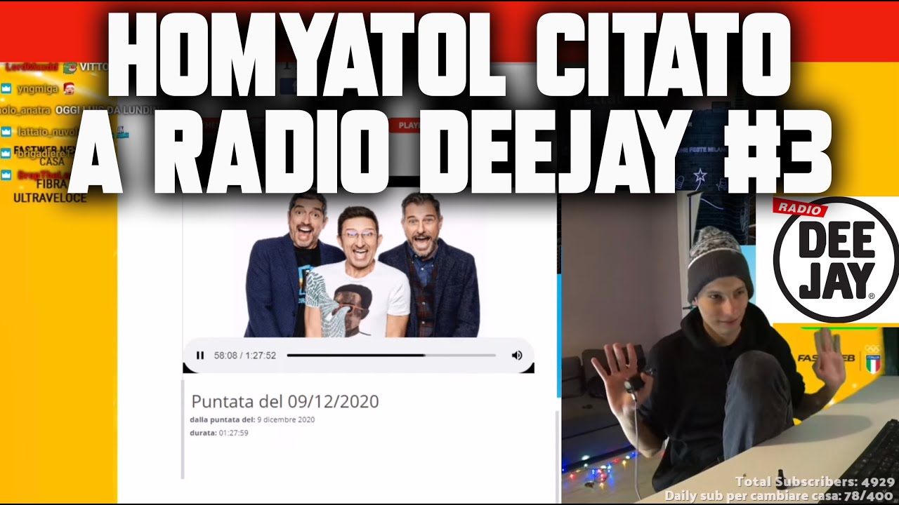 Homyatol viene citato dal Trio Medusa a Radio Deejay 👀 #3