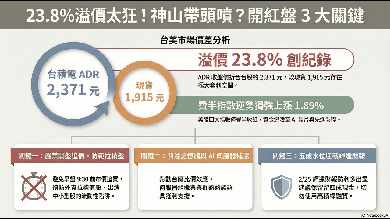 23%溢價太狂！神山帶頭噴？開紅盤3大關鍵 #ai9韭是要贏 #台股 #投資 #理財 #台積電