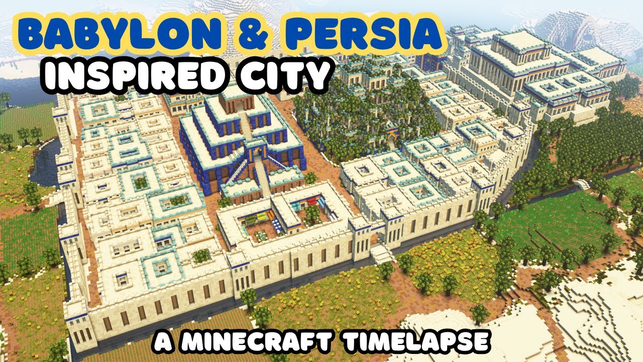 Ancient Babylon & Persia Inspired City - Minecraft Timelapse